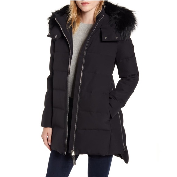 Derek Lam Jackets & Blazers - DEREK LAM| Down Hooded Jacket Genuine Fox Fur Trim